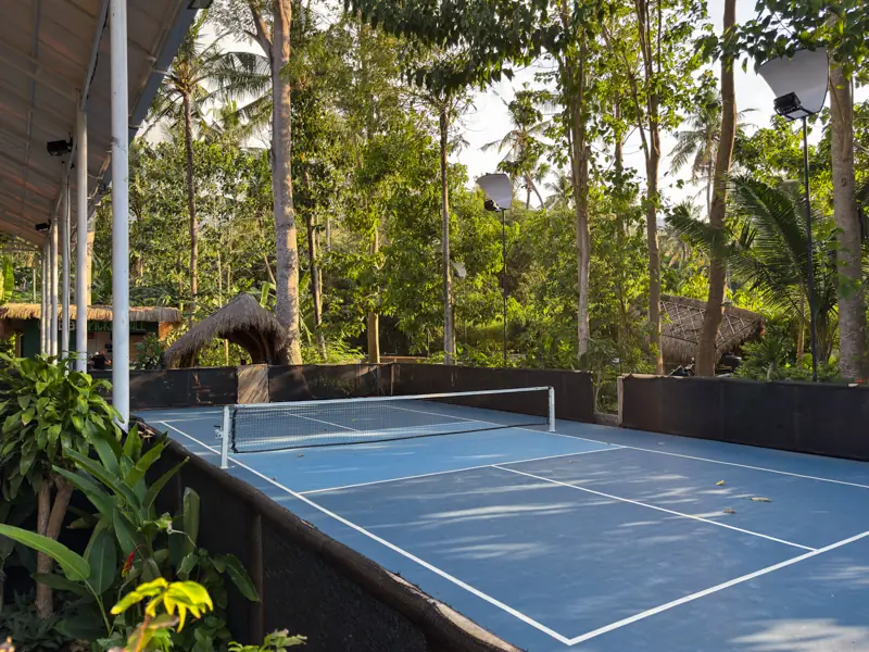 The original Bali Pickleball court