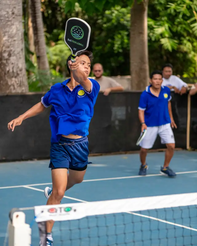 Father and son duo competing in a tournament